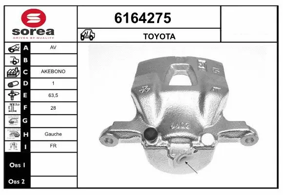 Brake Caliper (6164275)