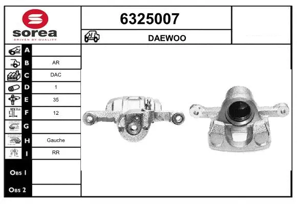 Brake Caliper (6325007)