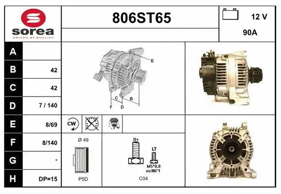Alternator (806ST65)