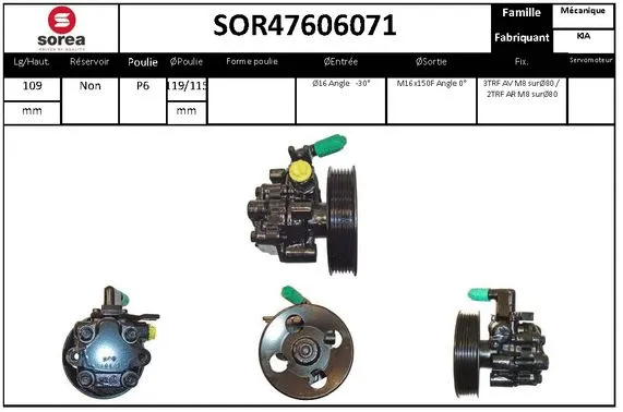Hydraulic Pump, steering (SOR47606071)