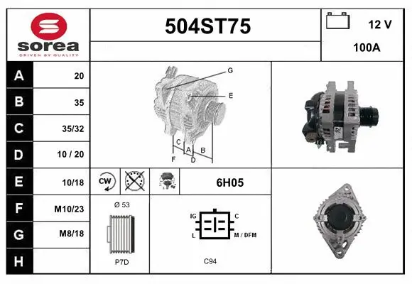 Alternator (504ST75)