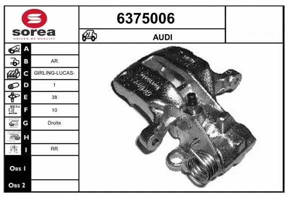 Brake Caliper (6375006)