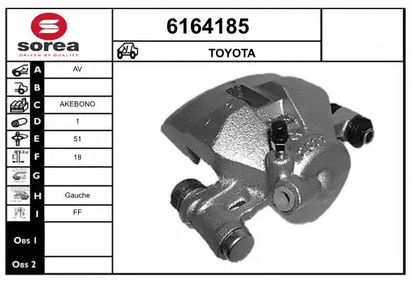 Brake Caliper (6164185)
