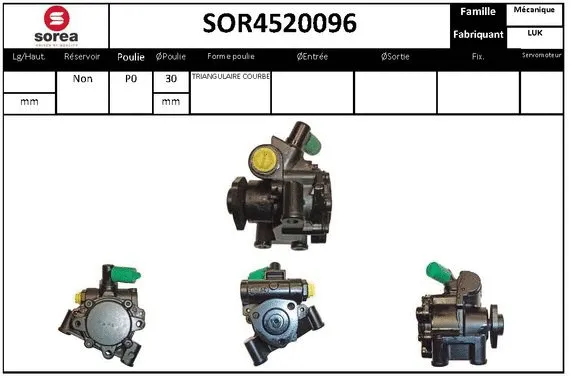 Hydraulic Pump, steering (SOR4520096)
