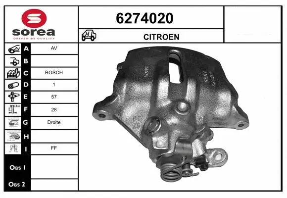 Brake Caliper (6274020)