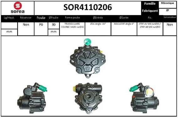 Hydraulic Pump, steering (SOR4110206)
