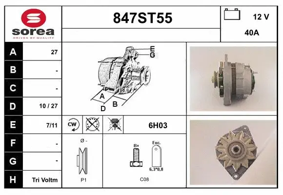 Alternator (847ST55)