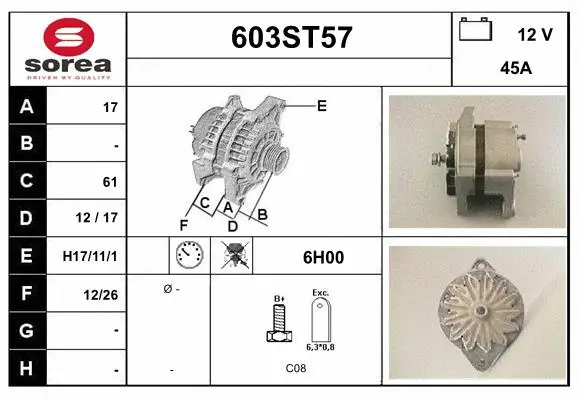 Alternator (603ST57)