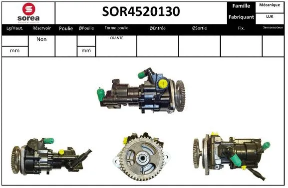 Hydraulic Pump, steering (SOR4520130)