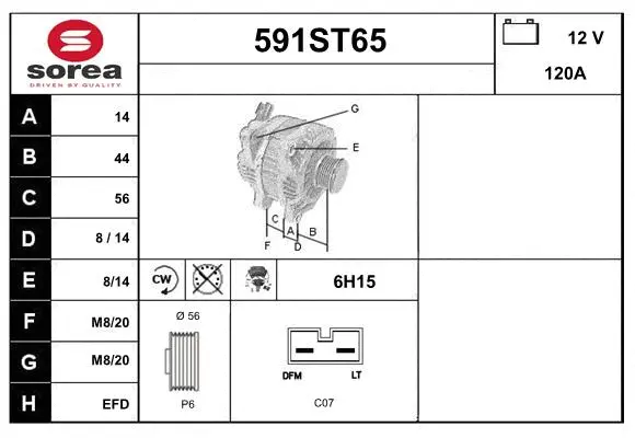Alternator (591ST65)