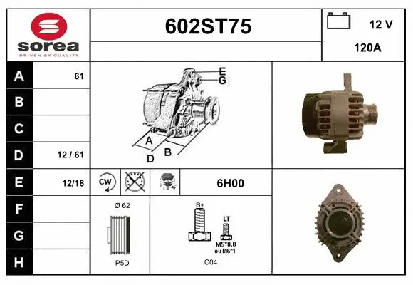Alternator (602ST75)