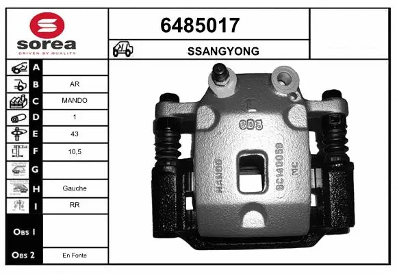Brake Caliper (6485017)