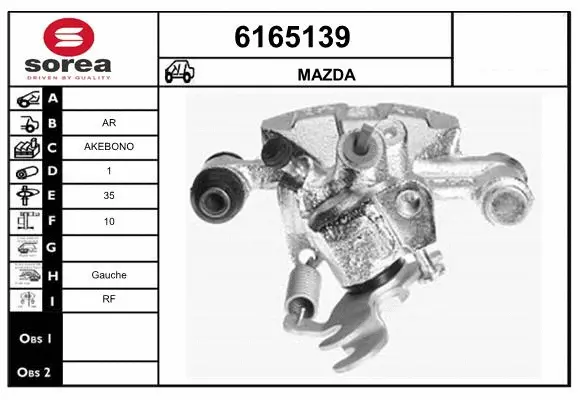 Brake Caliper (6165139)