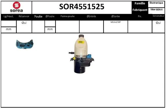 Hydraulic Pump, steering (SOR4551525)