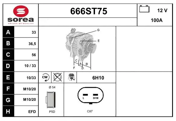 Alternator (666ST75)