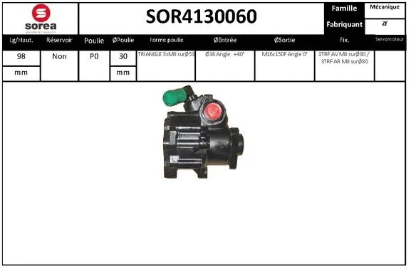 Hydraulic Pump, steering (SOR4130060)