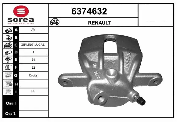 Brake Caliper (6374632)