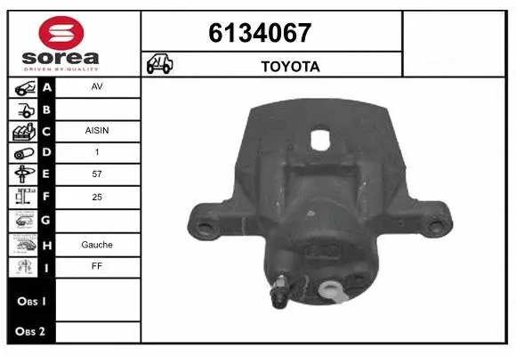 Brake Caliper (6134067)