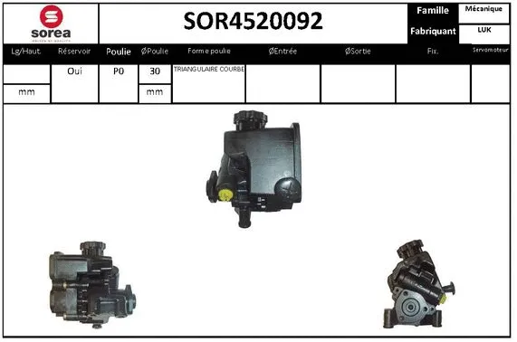 Hydraulic Pump, steering (SOR4520092)