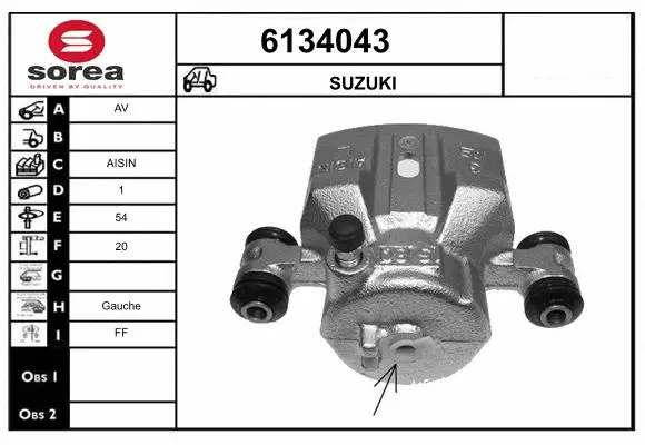 Brake Caliper (6134043)