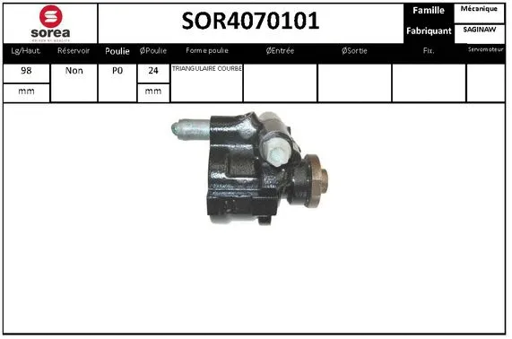 Hydraulic Pump, steering (SOR4070101)