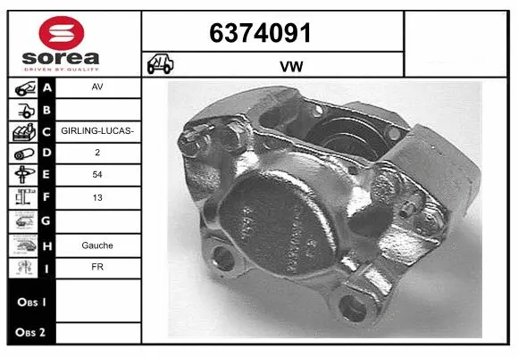 Brake Caliper (6374091)