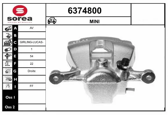 Brake Caliper (6374800)