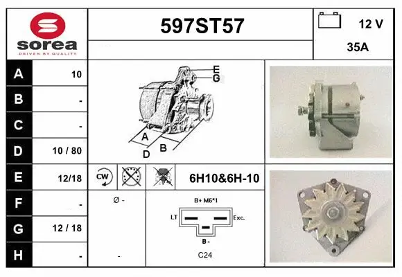 Alternator (597ST57)