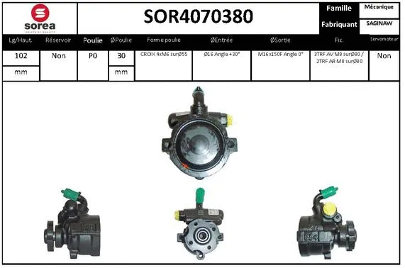 Hydraulic Pump, steering (SOR4070380)