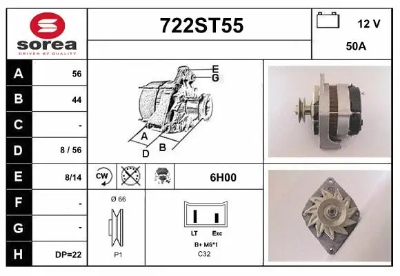 Alternator (722ST55)