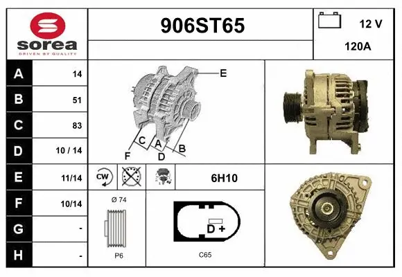 Alternator (906ST65)
