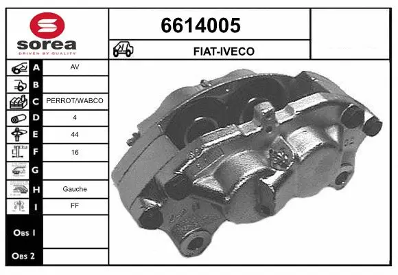 Brake Caliper (6614005)