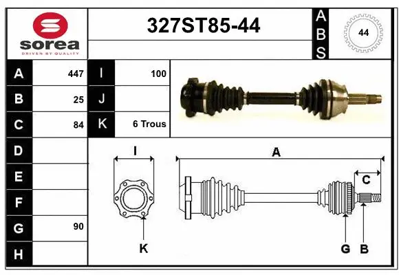 Drive Shaft (327ST85-44)