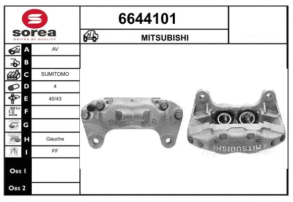 Brake Caliper (6644101)