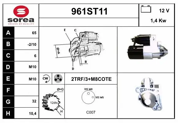 Starter (961ST11)