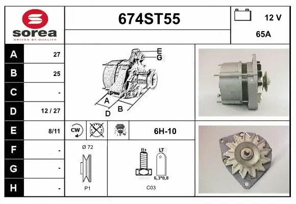 Alternator (674ST55)