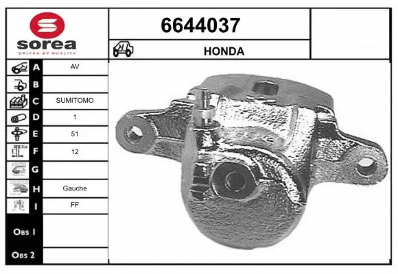 Brake Caliper (6644037)