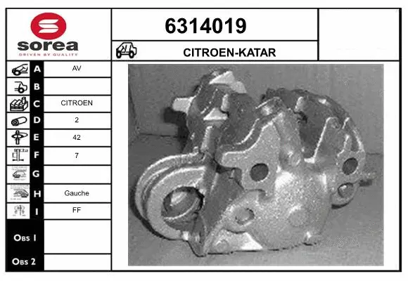 Brake Caliper (6314019)