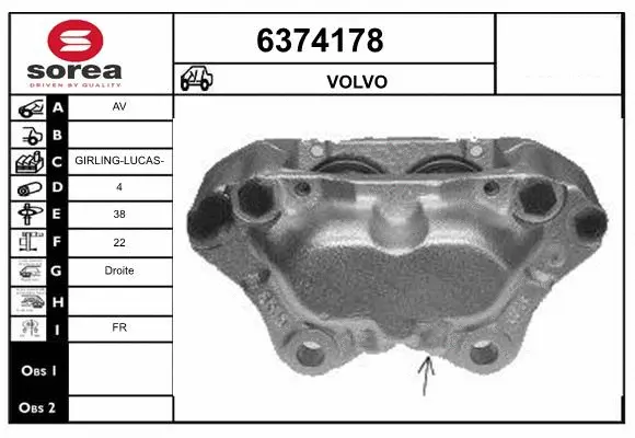 Brake Caliper (6374178)