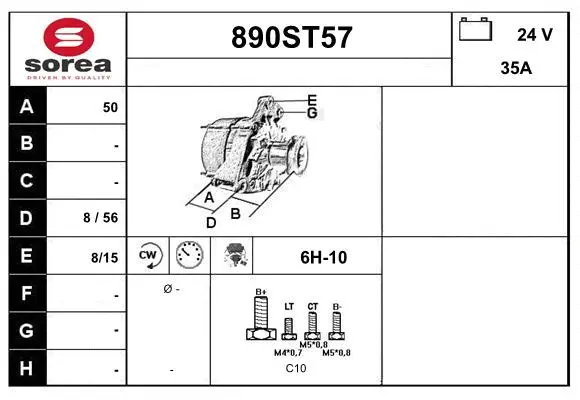 Alternator (890ST57)