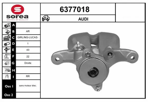 Brake Caliper (6377018)