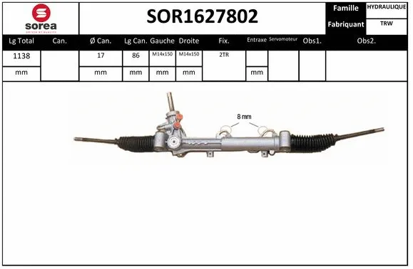 Steering Gear (SOR1627802)