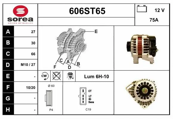 Alternator (606ST65)