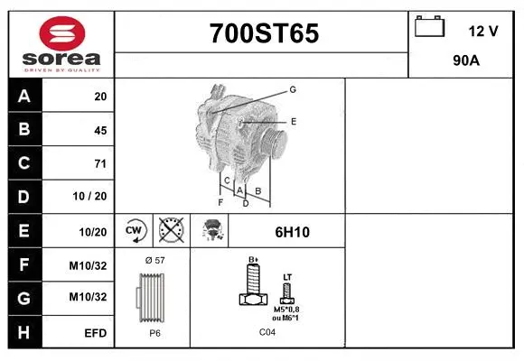 Alternator (700ST65)