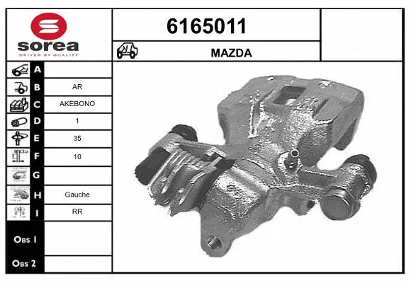 Brake Caliper (6165011)