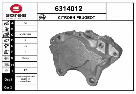 Brake Caliper (6314012)