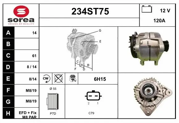 Alternator (234ST75)