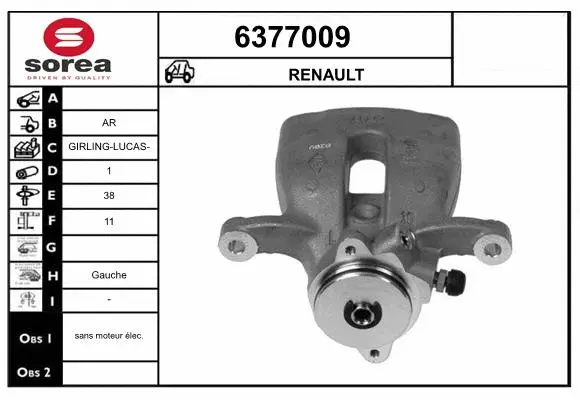 Brake Caliper (6377009)