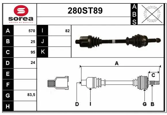 Drive Shaft (280ST89)