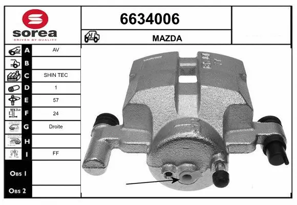 Brake Caliper (6634006)
